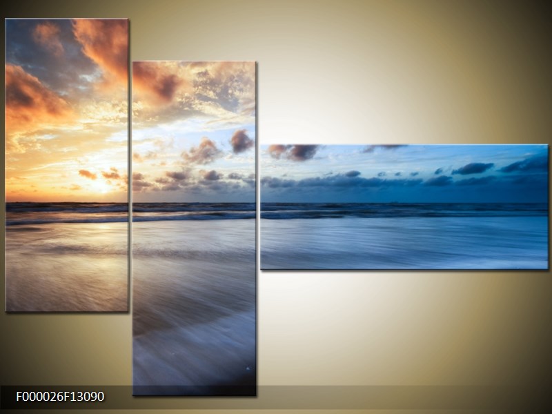 Vícedílný moderní obraz na stěnu, třídílný 130x90 cm