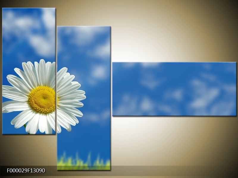 Vícedílný moderní obraz na stěnu, třídílný 130x90 cm
