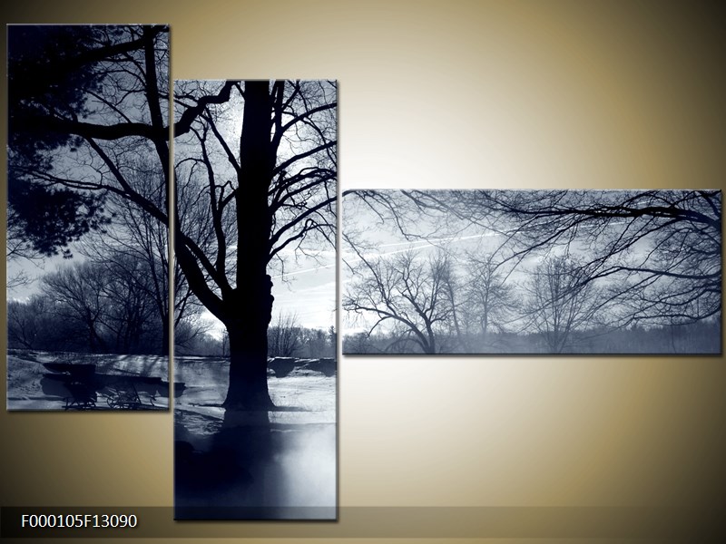 Vícedílný moderní obraz na stěnu, třídílný 130x90 cm