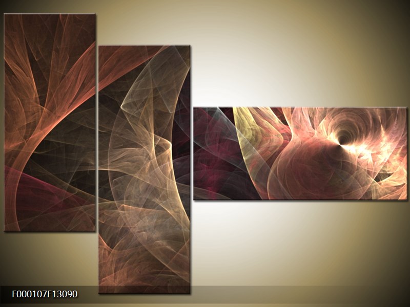 Vícedílný moderní obraz na stěnu, třídílný 130x90 cm