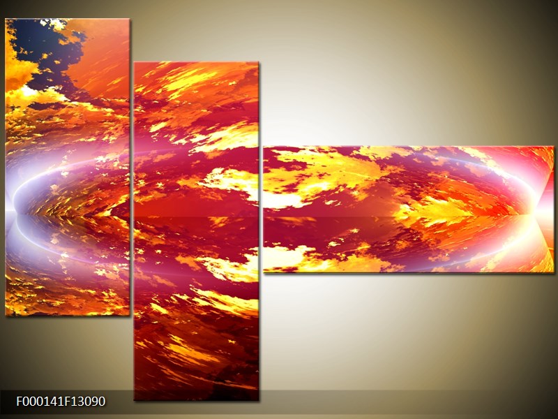 Vícedílný moderní obraz na stěnu, třídílný 130x90 cm