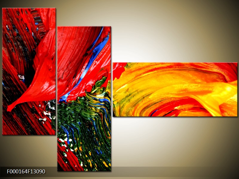 Vícedílný moderní obraz na stěnu, třídílný 130x90 cm