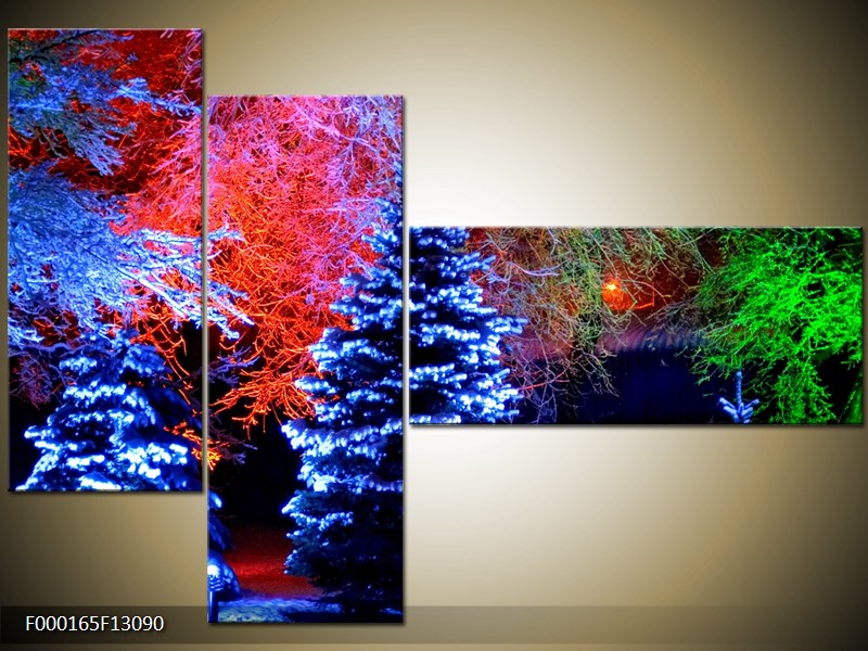 Vícedílný moderní obraz na stěnu, třídílný 130x90 cm