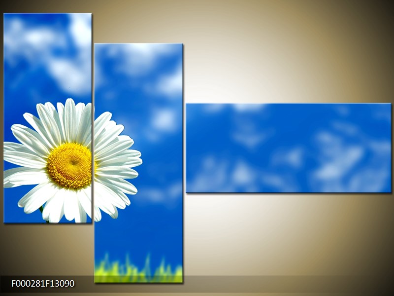 Vícedílný moderní obraz na stěnu, třídílný 130x90 cm