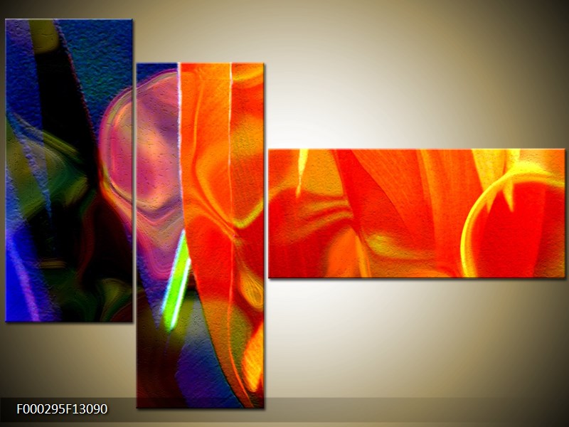 Vícedílný moderní obraz na stěnu, třídílný 130x90 cm