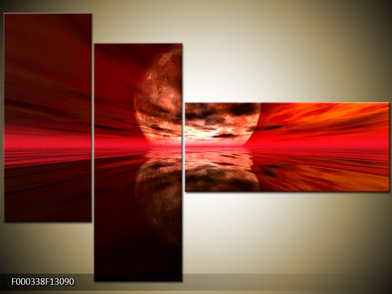 Vícedílný moderní obraz na stěnu, třídílný 130x90 cm
