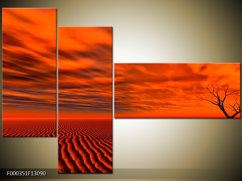 Vícedílný moderní obraz na stěnu, třídílný 130x90 cm