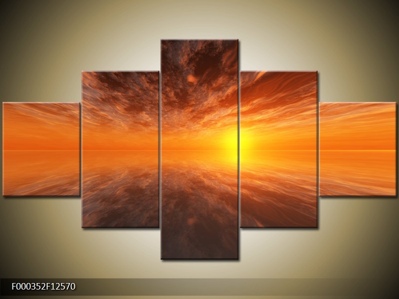Moderní obraz na stěnu 125x70 cm pětidílný