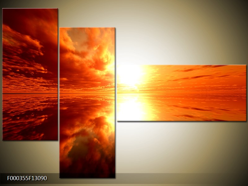 Vícedílný moderní obraz na stěnu, třídílný 130x90 cm