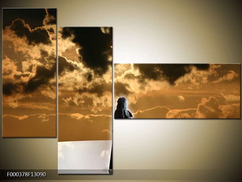 Vícedílný moderní obraz na stěnu, třídílný 130x90 cm