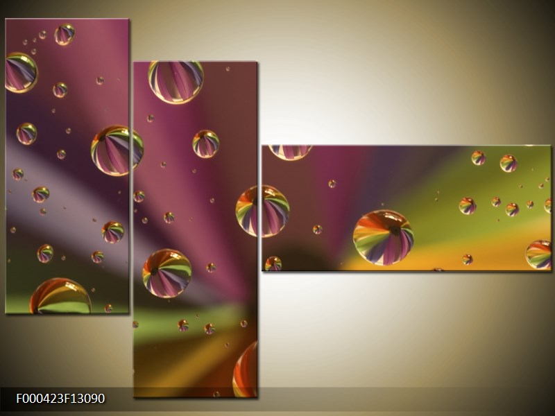 Vícedílný moderní obraz na stěnu, třídílný 130x90 cm