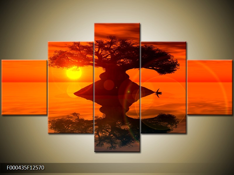 Moderní obraz na stěnu 125x70 cm pětidílný