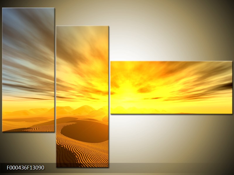 Vícedílný moderní obraz na stěnu, třídílný 130x90 cm