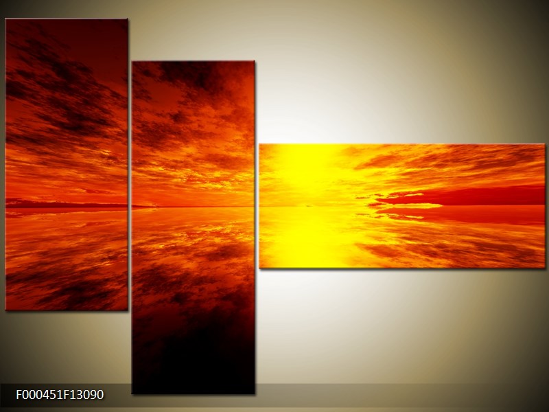 Vícedílný moderní obraz na stěnu, třídílný 130x90 cm