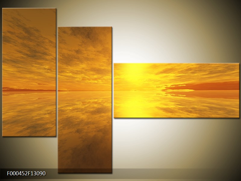 Vícedílný moderní obraz na stěnu, třídílný 130x90 cm