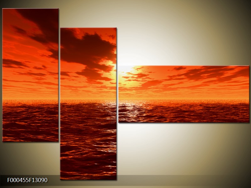 Vícedílný moderní obraz na stěnu, třídílný 130x90 cm