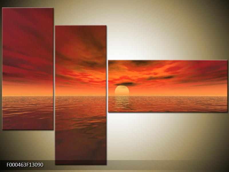 Vícedílný moderní obraz na stěnu, třídílný 130x90 cm