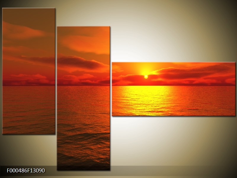 Vícedílný moderní obraz na stěnu, třídílný 130x90 cm