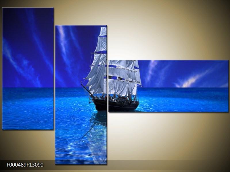 Vícedílný moderní obraz na stěnu, třídílný 130x90 cm