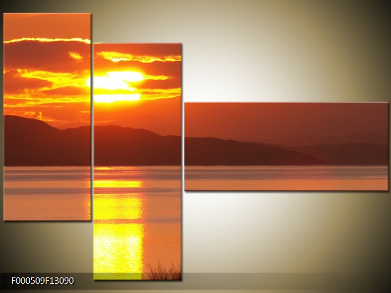 Vícedílný moderní obraz na stěnu, třídílný 130x90 cm