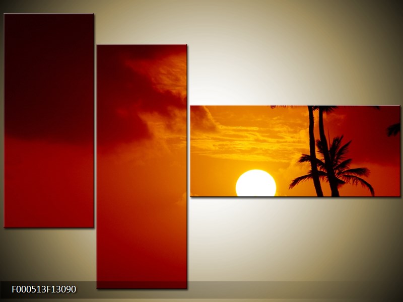 Vícedílný moderní obraz na stěnu, třídílný 130x90 cm
