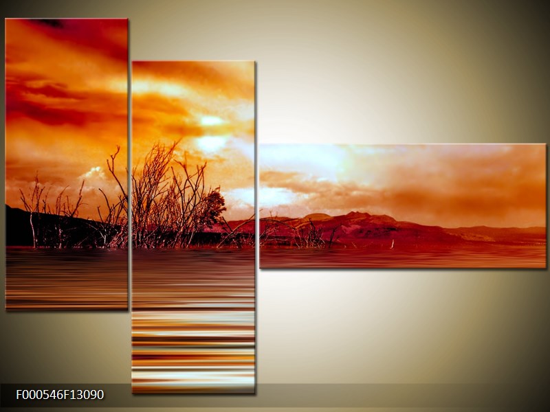 Vícedílný moderní obraz na stěnu, třídílný 130x90 cm