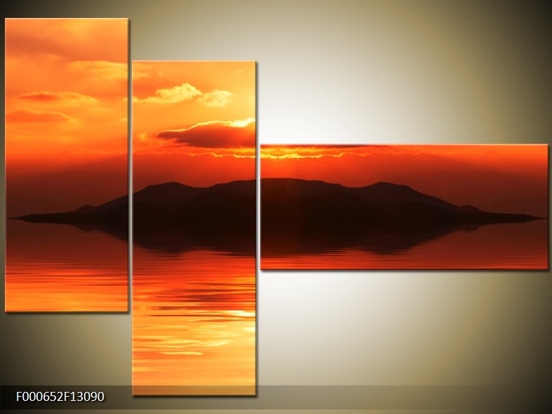 Vícedílný moderní obraz na stěnu, třídílný 130x90 cm