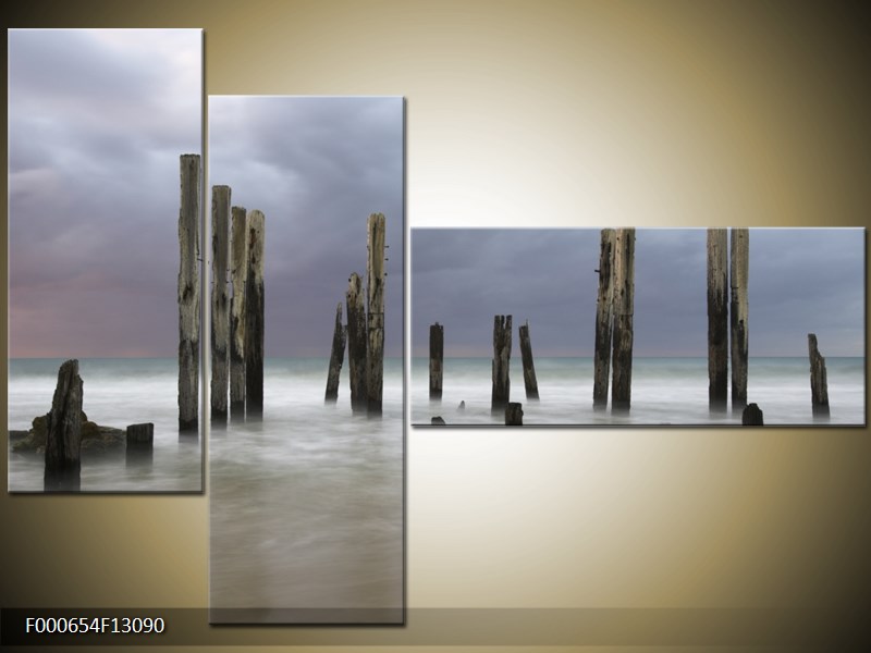 Vícedílný moderní obraz na stěnu, třídílný 130x90 cm