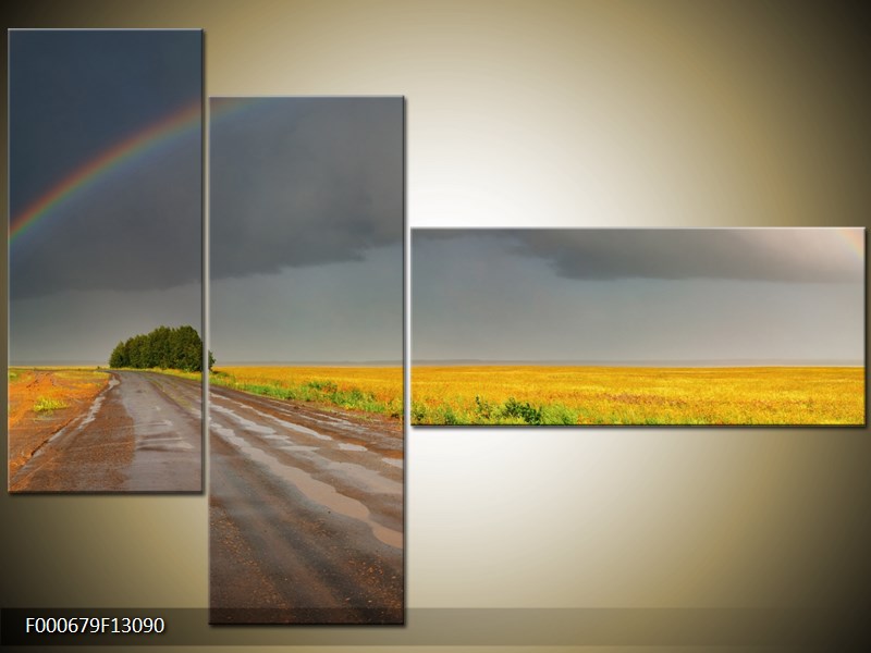 Vícedílný moderní obraz na stěnu, třídílný 130x90 cm