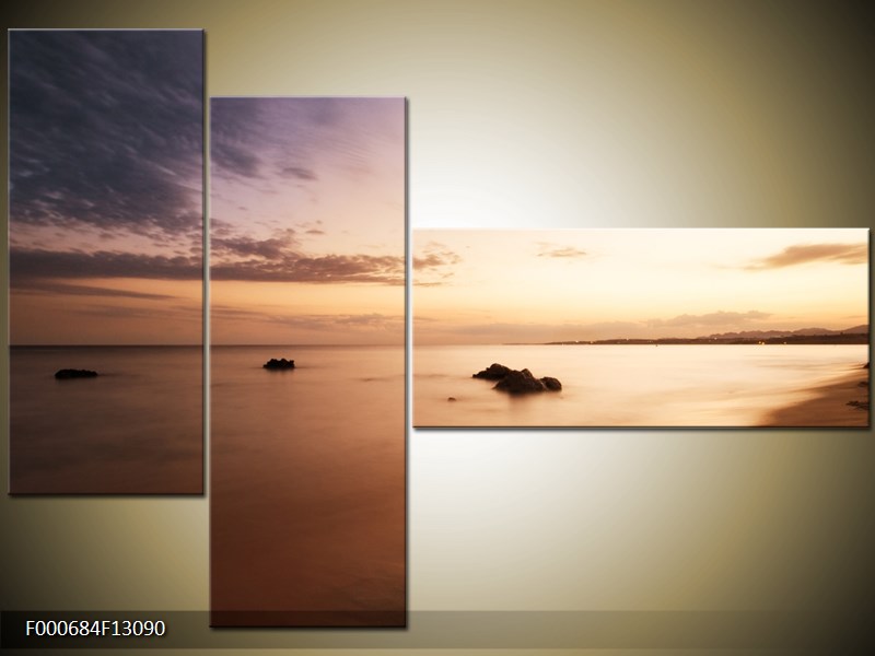 Vícedílný moderní obraz na stěnu, třídílný 130x90 cm