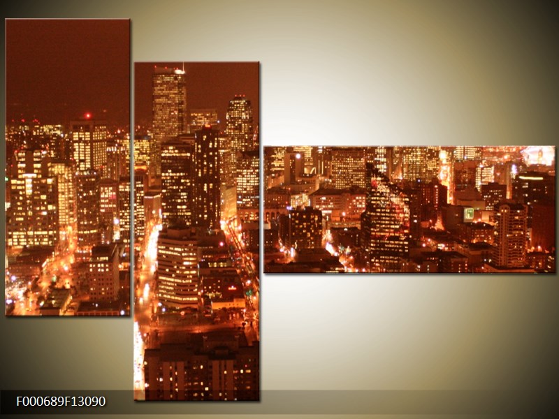 Vícedílný moderní obraz na stěnu, třídílný 130x90 cm