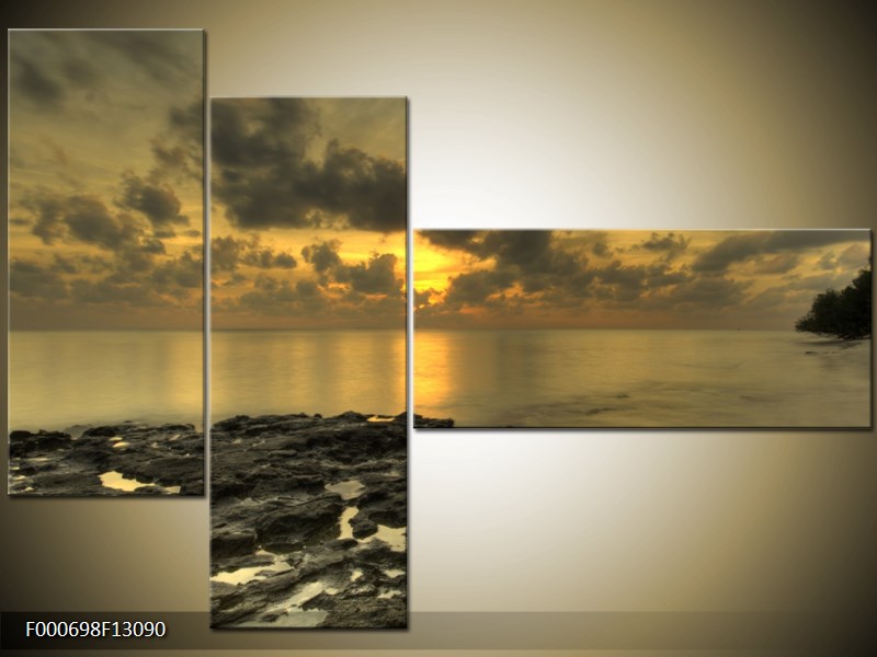 Vícedílný moderní obraz na stěnu, třídílný 130x90 cm