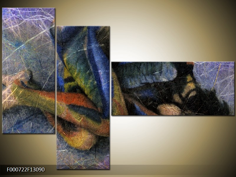 Vícedílný moderní obraz na stěnu, třídílný 130x90 cm