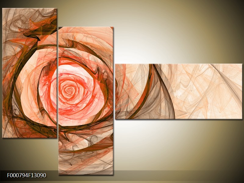 Vícedílný moderní obraz na stěnu, třídílný 130x90 cm