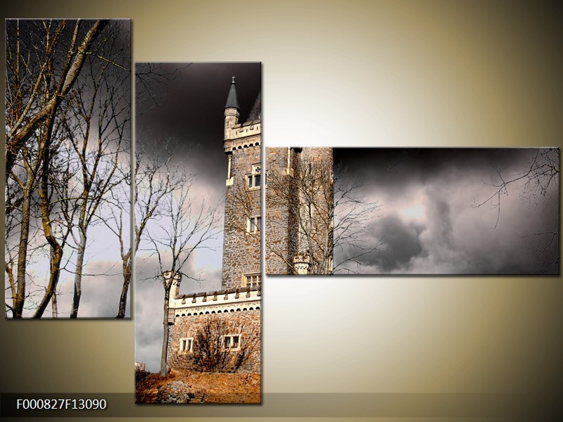 Vícedílný moderní obraz na stěnu, třídílný 130x90 cm