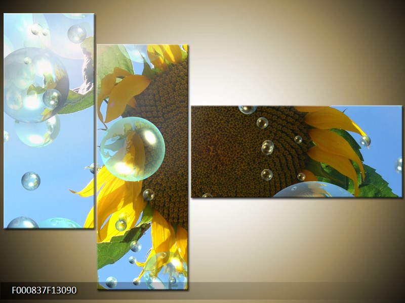 Vícedílný moderní obraz na stěnu, třídílný 130x90 cm
