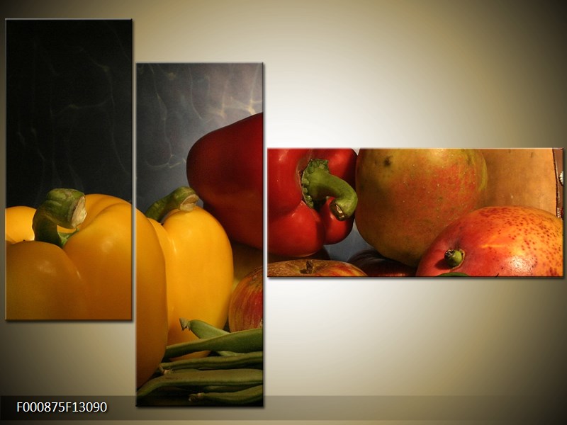 Vícedílný moderní obraz na stěnu, třídílný 130x90 cm