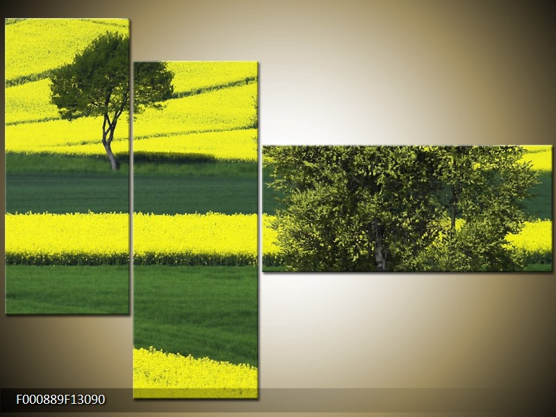 Vícedílný moderní obraz na stěnu, třídílný 130x90 cm