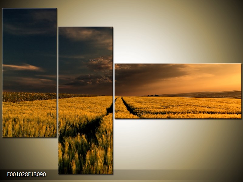Vícedílný moderní obraz na stěnu, třídílný 130x90 cm