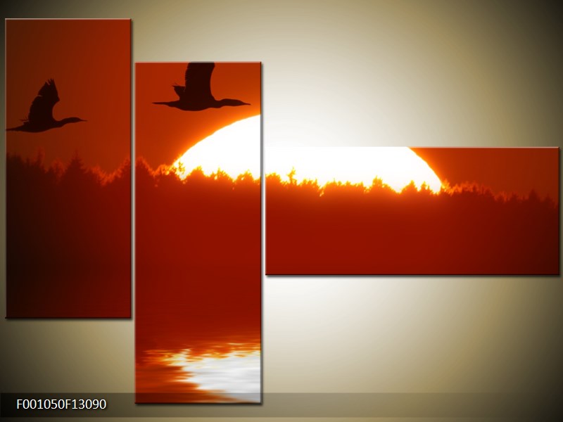 Vícedílný moderní obraz na stěnu, třídílný 130x90 cm