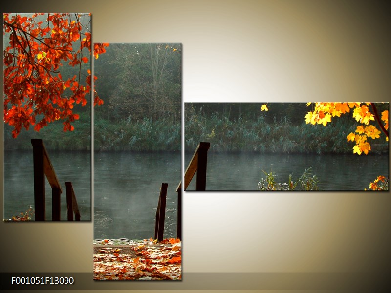 Vícedílný moderní obraz na stěnu, třídílný 130x90 cm