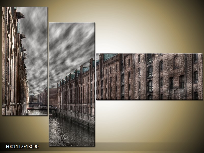 Vícedílný moderní obraz na stěnu, třídílný 130x90 cm