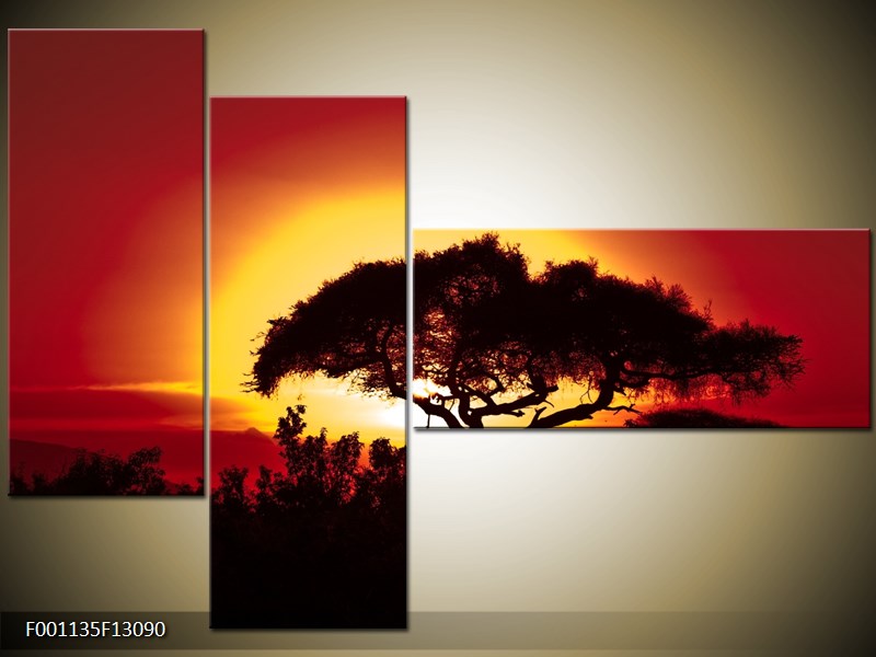 Vícedílný moderní obraz na stěnu, třídílný 130x90 cm