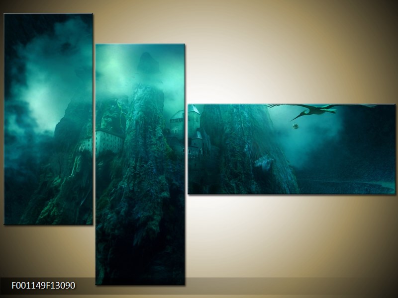 Vícedílný moderní obraz na stěnu, třídílný 130x90 cm