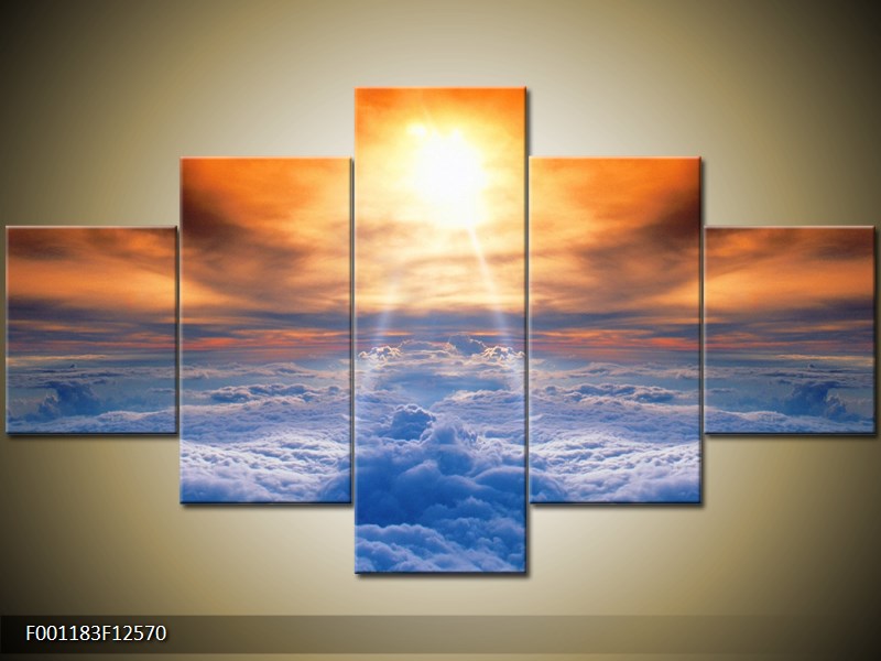 Moderní obraz na stěnu 125x70 cm pětidílný