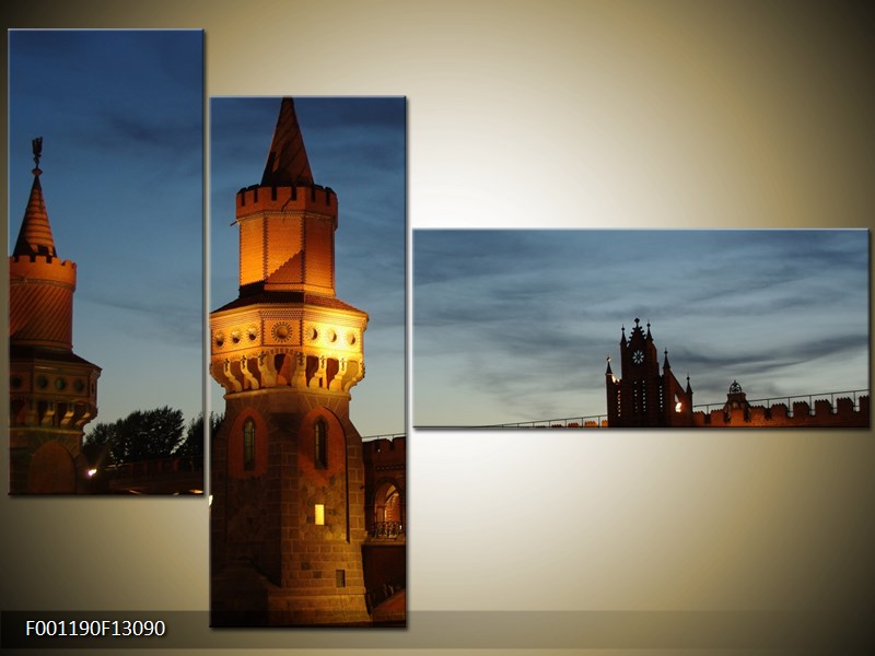 Vícedílný moderní obraz na stěnu, třídílný 130x90 cm