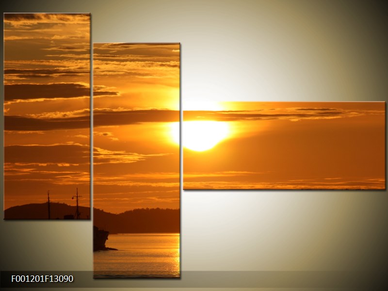Vícedílný moderní obraz na stěnu, třídílný 130x90 cm