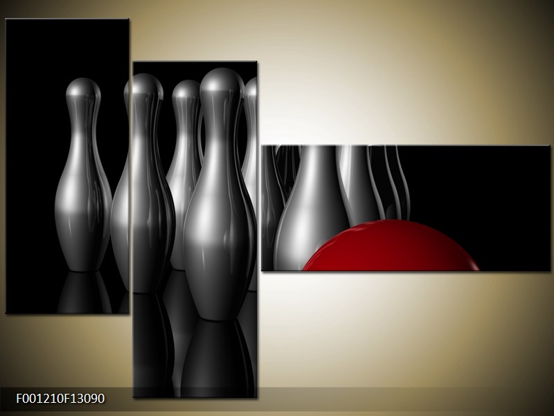 Vícedílný moderní obraz na stěnu, třídílný 130x90 cm