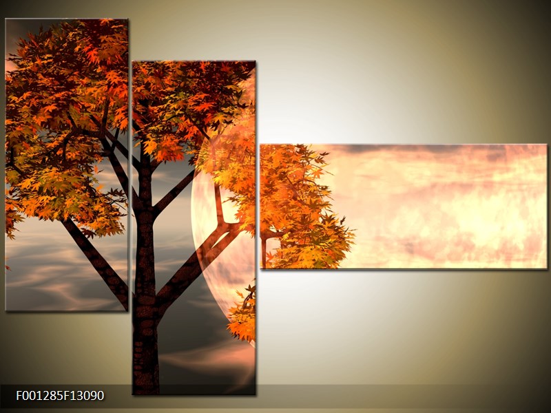 Vícedílný moderní obraz na stěnu, třídílný 130x90 cm