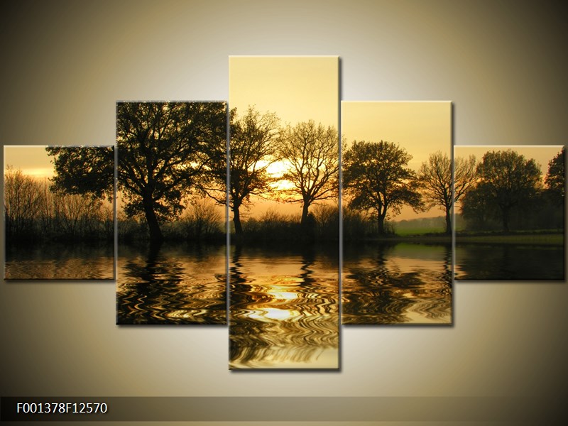 Moderní obraz na stěnu 125x70 cm pětidílný
